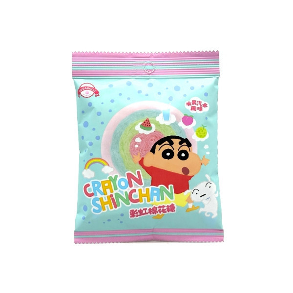 韓國JOEN 蠟筆小新 彩虹棉花糖 9g 