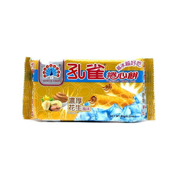 孔雀捲心餅63g 