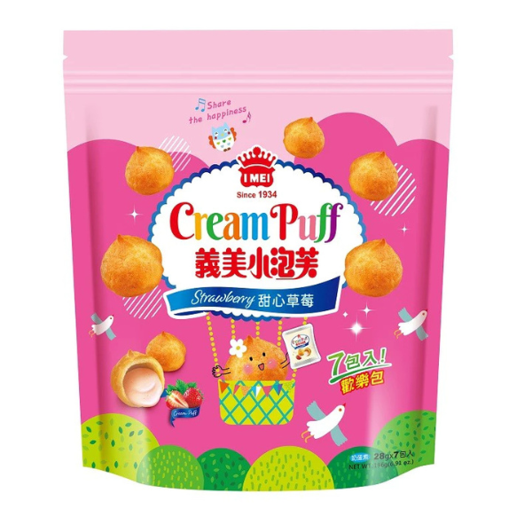 義美 小泡芙歡樂包 28公克x7包入 