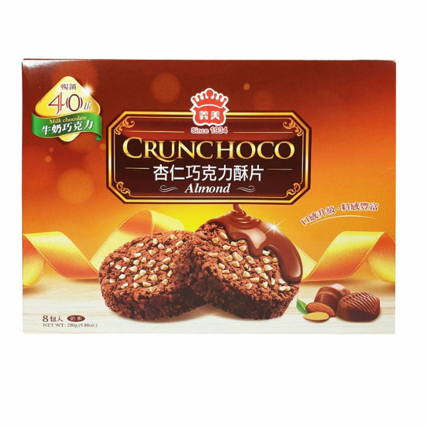 義美杏仁巧克力酥片(量販) 280g 