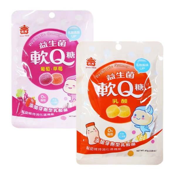 義美益生菌軟Q糖67g 