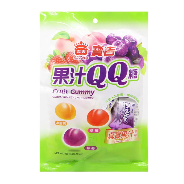 義美寶吉果汁QQ糖88g 