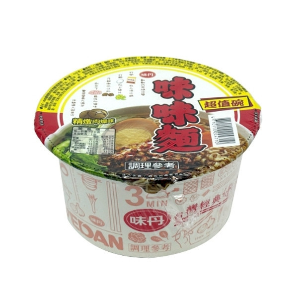 味味麵 精燉肉燥湯麵 超值碗 70g 