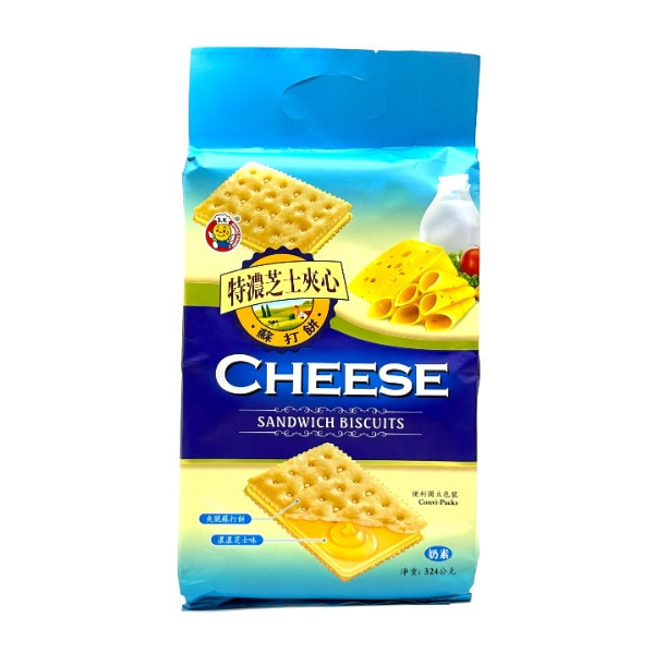 日日旺 特濃夾心蘇打餅324g 