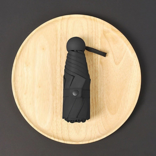 迷你口袋摺疊晴雨傘/附傘套 