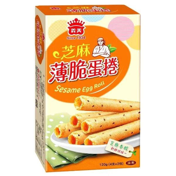 義美薄脆蛋捲 120g 