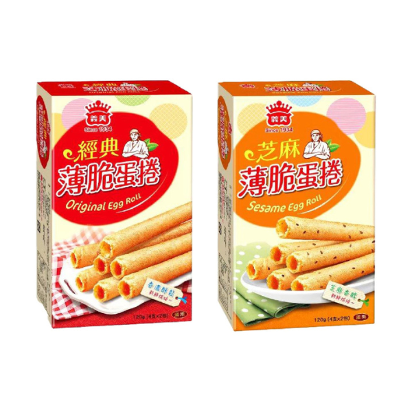 義美薄脆蛋捲 120g 