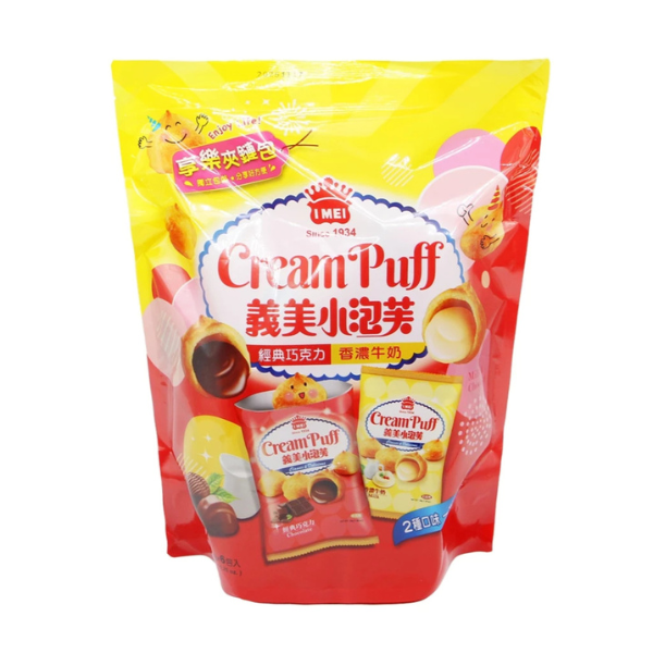 義美小泡芙享樂夾鏈包 234g 