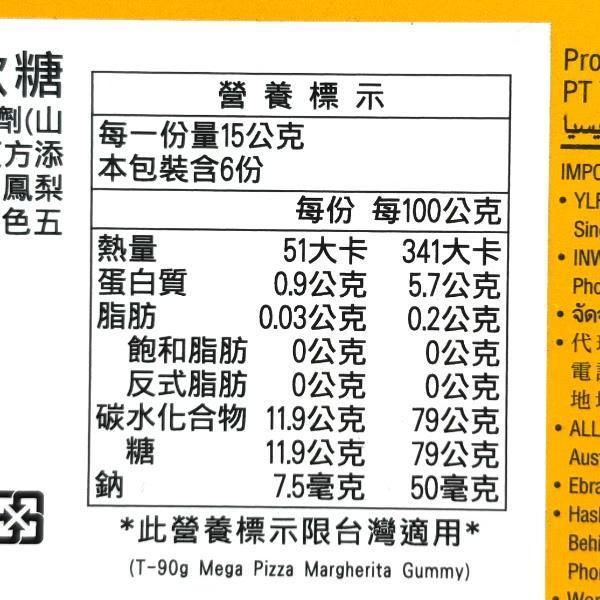 呦皮巨無霸披薩造型軟糖 