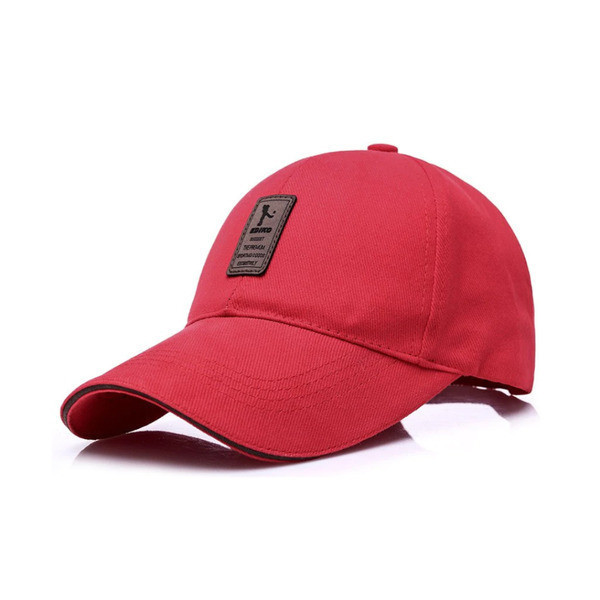 韓版刺繡皮標棒球帽 