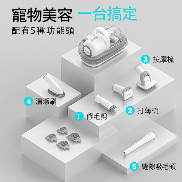neakasa P1-多功能寵物理毛器美容電剪器(寵物理毛器/寵物吸塵器/電剪器/寵物剪毛器) 寵物美容機、寵物理毛器、寵物吸塵器、電剪器、寵物剪毛器