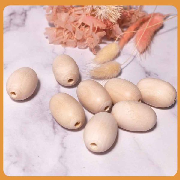 橢圓木珠(10入)｜木珠｜串珠｜造型木珠｜有孔木球｜木球｜美術材料｜工藝材料｜創客材料｜DIY材料 橢圓木珠,木珠,串珠,造型木珠,有孔木球,木球,美術材料,工藝材料,創客材料,DIY材料