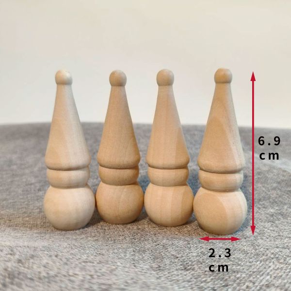 彩繪白胚 木頭人 尖帽款 (4入)｜DIY彩繪木頭｜造型擺飾｜美術材料｜工藝材料｜創客材料｜DIY材料 彩繪白胚,木頭人,DIY彩繪木頭,木頭人,畫畫木頭人,美術材料,工藝材料,創客材料,DIY材料