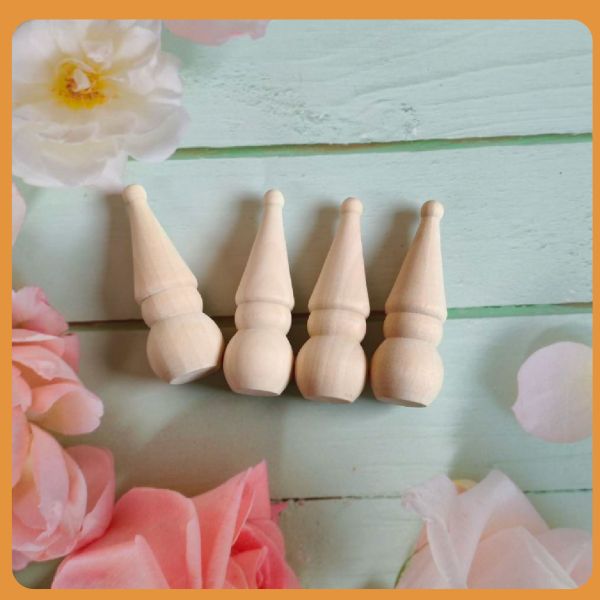 彩繪白胚 木頭人 尖帽款 (4入)｜DIY彩繪木頭｜造型擺飾｜美術材料｜工藝材料｜創客材料｜DIY材料 彩繪白胚,木頭人,DIY彩繪木頭,木頭人,畫畫木頭人,美術材料,工藝材料,創客材料,DIY材料