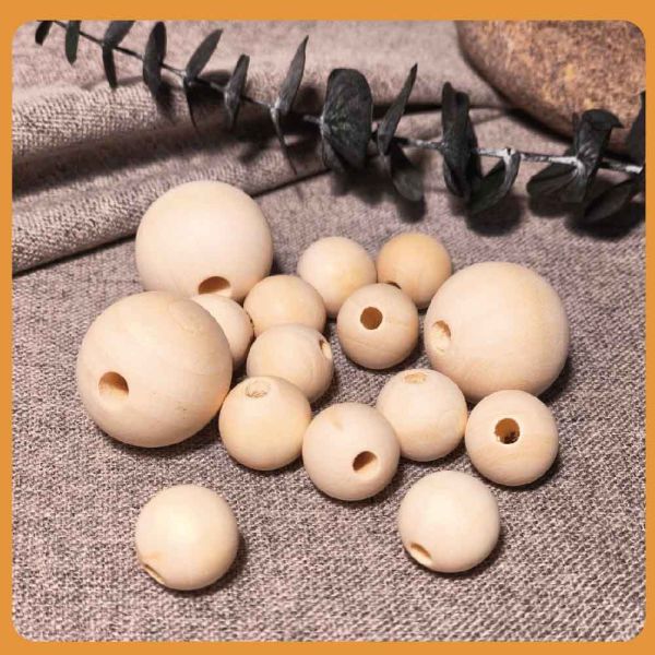 木珠（50入）｜有孔木珠｜圓木珠｜木頭珠｜木球｜木珠｜串珠｜美術材料｜工藝材料｜創客材料｜DIY材料 木珠,有孔木珠,圓木珠,木頭珠,木球,木珠,串珠,美術材料,工藝材料,創客材料,DIY材料