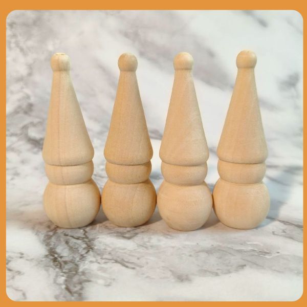 彩繪白胚 木頭人 尖帽款 (4入)｜DIY彩繪木頭｜造型擺飾｜美術材料｜工藝材料｜創客材料｜DIY材料 彩繪白胚,木頭人,DIY彩繪木頭,木頭人,畫畫木頭人,美術材料,工藝材料,創客材料,DIY材料