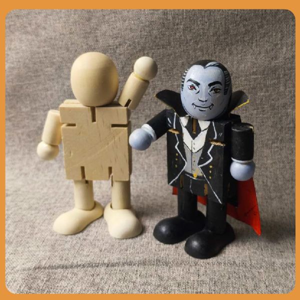 彩繪白胚 木頭人 關節款 (1入)｜ DIY彩繪木頭｜木偶人｜畫畫木頭人｜積木人｜美術材料｜工藝材料｜創客材料｜DIY材料 彩繪白胚,木頭人,DIY彩繪木頭,木偶人,畫畫木頭人,積木人,美術材料,工藝材料,創客材料,DIY材料