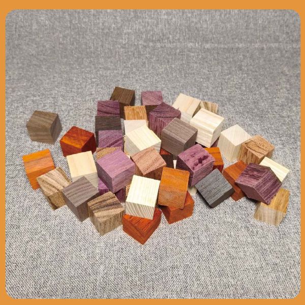 原木塊（隨機木種）多尺寸正方體 20入｜天然實木｜DIY手作材料 原木塊, 多尺寸木塊, 實木方塊, DIY手作材料, 模型木塊, 木工材料, 創客材料, 美術木塊, 正方體木塊, 天然紅花梨, 手作木頭方塊, 原木方塊