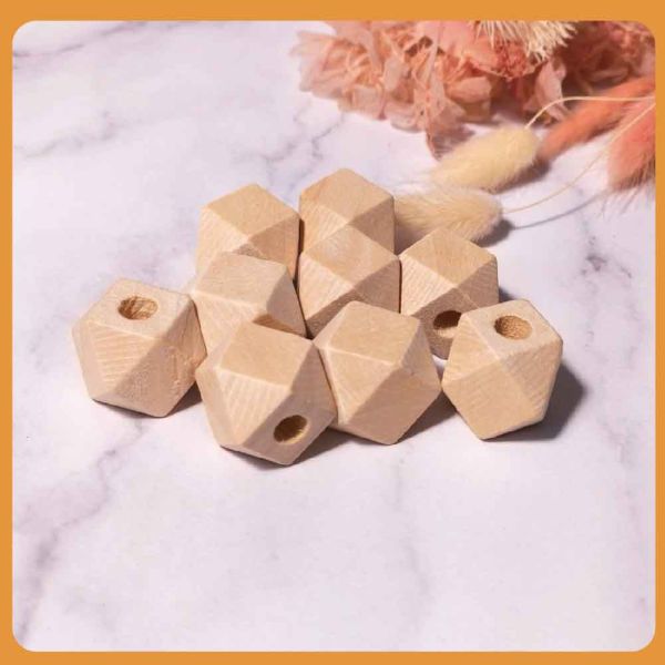 八角木珠串珠(10入)｜木珠｜串珠｜造型木珠｜有孔木球｜木球｜美術材料｜工藝材料｜創客材料｜DIY材料 八角木珠串珠,木珠,串珠,造型木珠,有孔木球,木球,原木珠,美術材料,工藝材料,創客材料,DIY材料