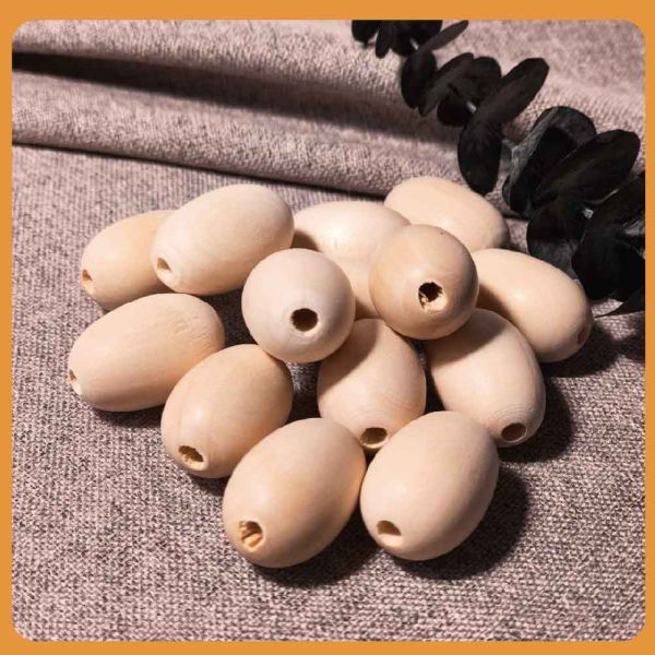 橢圓木珠(10入)｜木珠｜串珠｜造型木珠｜有孔木球｜木球｜美術材料｜工藝材料｜創客材料｜DIY材料 橢圓木珠,木珠,串珠,造型木珠,有孔木球,木球,美術材料,工藝材料,創客材料,DIY材料