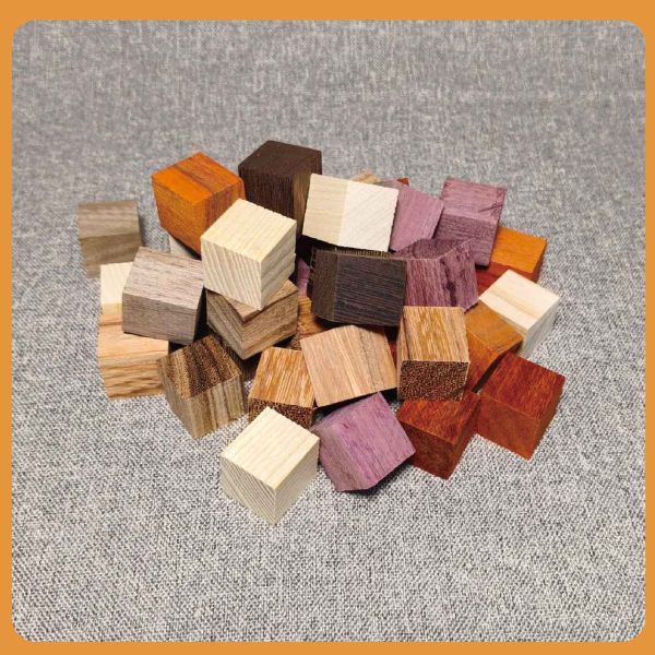 原木塊（隨機木種）多尺寸正方體 20入｜天然實木｜DIY手作材料 原木塊, 多尺寸木塊, 實木方塊, DIY手作材料, 模型木塊, 木工材料, 創客材料, 美術木塊, 正方體木塊, 天然紅花梨, 手作木頭方塊, 原木方塊