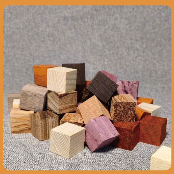 原木塊（隨機木種）多尺寸正方體 20入｜天然實木｜DIY手作材料 原木塊, 多尺寸木塊, 實木方塊, DIY手作材料, 模型木塊, 木工材料, 創客材料, 美術木塊, 正方體木塊, 天然紅花梨, 手作木頭方塊, 原木方塊