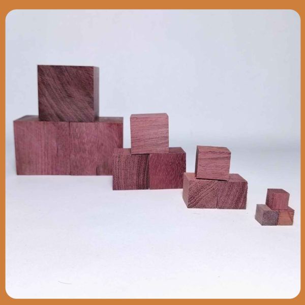 紫心木塊 多尺寸正方體 30入｜天然實木｜DIY手作材料 紫心木塊, 多尺寸木塊, 實木方塊, DIY手作材料, 模型木塊, 木工材料, 創客材料, 美術木塊, 正方體木塊, 天然紅花梨, 手作木頭方塊, 原木方塊