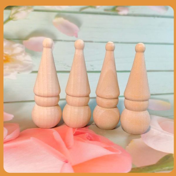 彩繪白胚 木頭人 尖帽款 (4入)｜DIY彩繪木頭｜造型擺飾｜美術材料｜工藝材料｜創客材料｜DIY材料 彩繪白胚,木頭人,DIY彩繪木頭,木頭人,畫畫木頭人,美術材料,工藝材料,創客材料,DIY材料