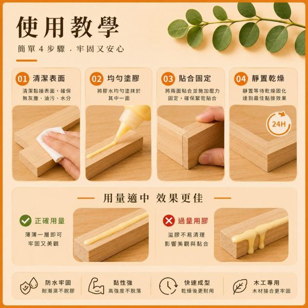 Titebond II 防水木工膠 30/50/100ml｜木工黃膠｜木材接著劑｜DIY木工材料 Titebond II,Titebond木工膠,木工膠,防水木工膠,木工黃膠,黃膠,木材接著劑,木工接著劑,木頭膠,DIY木工膠