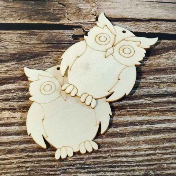 貓頭鷹造型木片(5入) 附繩子｜雷切木片｜彩繪木片｜木牌｜吊牌 ｜親子勞作｜DIY手作｜美術工藝材料 貓頭鷹造型木片,雷切木片,彩繪木片,木牌,吊牌,親子勞作,DIY手作,美術工藝材料