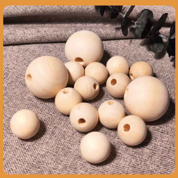 木珠（50入）｜有孔木珠｜圓木珠｜木頭珠｜木球｜木珠｜串珠｜美術材料｜工藝材料｜創客材料｜DIY材料 木珠,有孔木珠,圓木珠,木頭珠,木球,木珠,串珠,美術材料,工藝材料,創客材料,DIY材料