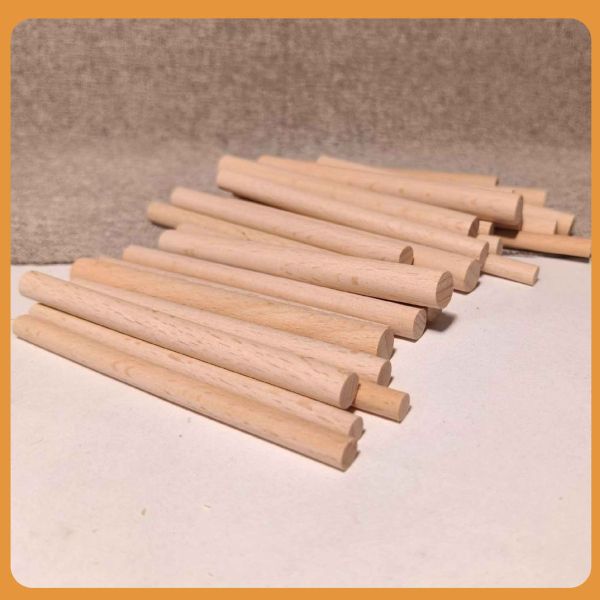 櫸木棒10cm（10入）｜松木棍｜松木棒｜木棒｜木棍｜圓木棍 ｜美術材料｜工藝材料｜創客材料｜DIY材料 櫸木棒,木棒,硬木圓棒,原木棒,實木棒,木棍,圓木棍,美術材料,工藝材料,創客材料,DIY材料