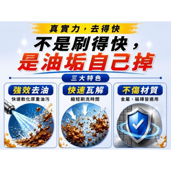 油汰垢 極淨刃 【強效去油汙清潔劑】 500ml 油汰垢,極淨刃,去油污清潔劑,廚房清潔劑,廚房去油,瓦斯爐清潔,抽油煙機清潔,500ml清潔劑