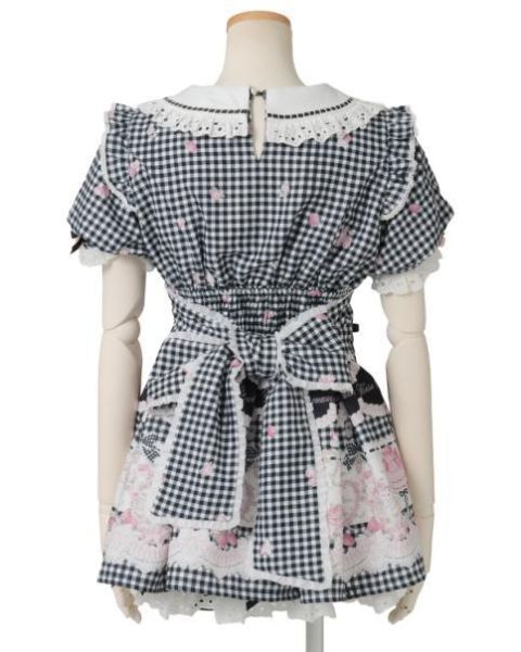 Lizlisa Sweet Gingham Tea Room 套裝 / 黑色 / F碼 