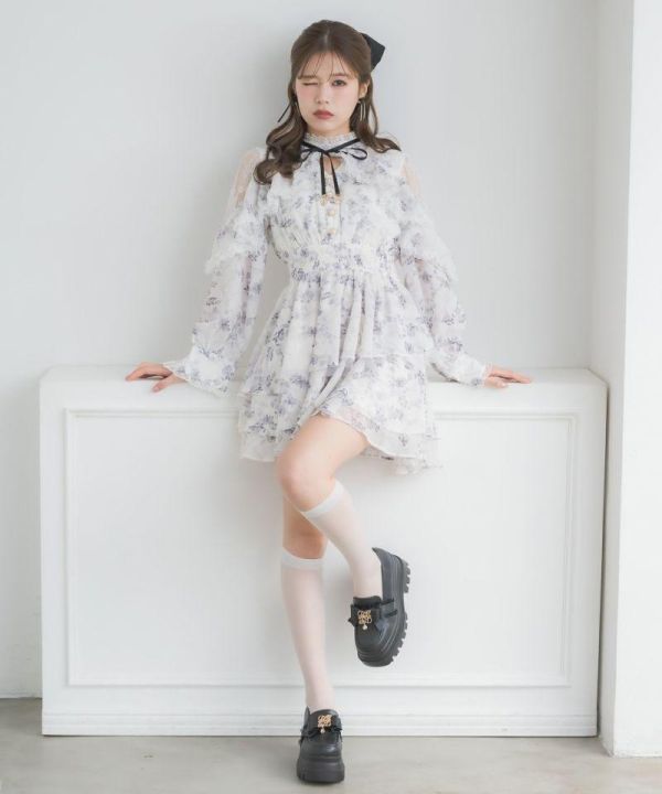 ROJITA 碎花短裙洋裝 尺寸F 均碼 適合(S~XL) 