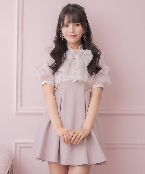 ROJITA 短款碎花短版洋裝 粉色/酒紅色 均碼 