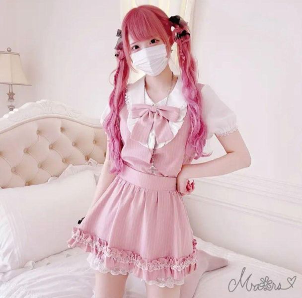 MARS Princess Melody 粉色條紋套裝 粉色 