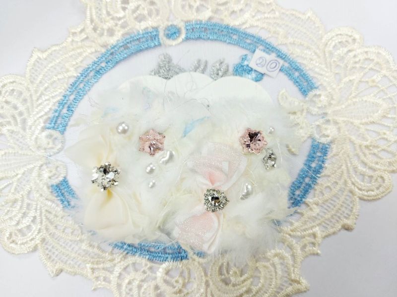 可愛毛毛手作髮夾 11~20號 大小約 6x4cm 