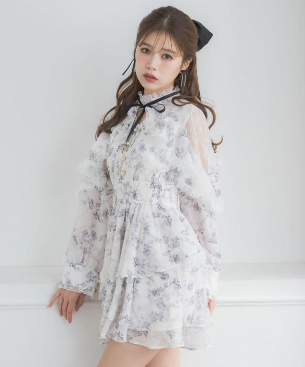 ROJITA 碎花短裙洋裝 尺寸F 均碼 適合(S~XL) 