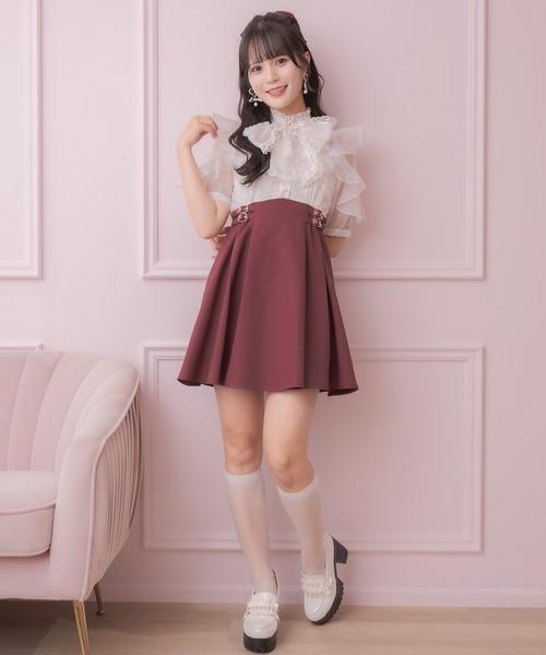 ROJITA 短款碎花短版洋裝 粉色/酒紅色 均碼 
