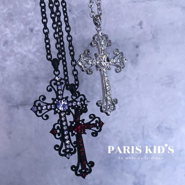 PARIS KIDS 預購 哥德式十字架項鍊 