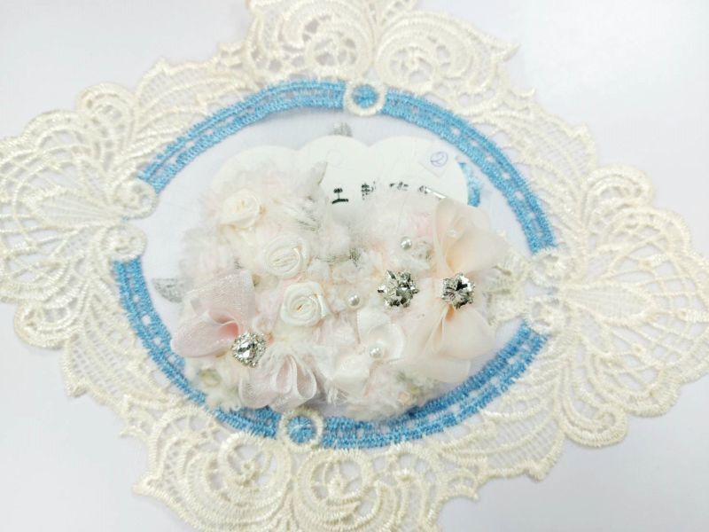 可愛毛毛手作髮夾 1~10號 大小約 6x4cm 