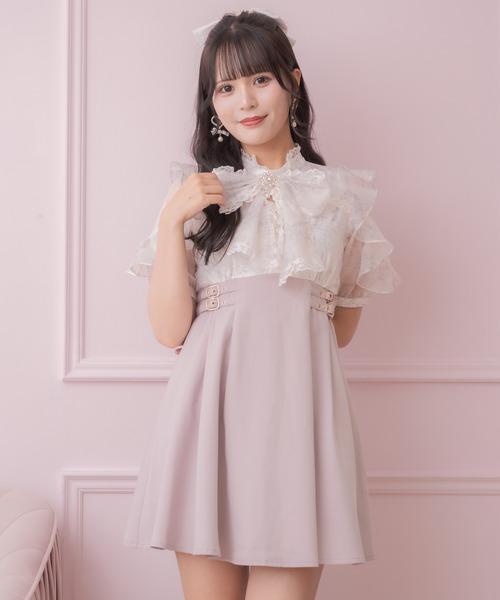 ROJITA 短款碎花短版洋裝 粉色/酒紅色 均碼 