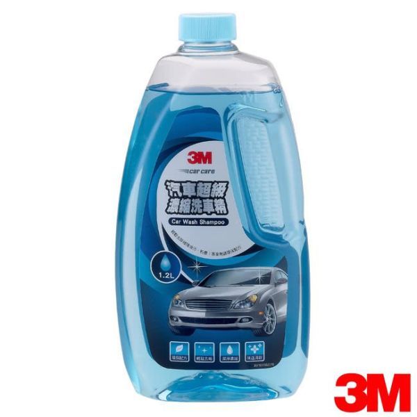 3M 汽車超級濃縮洗車精 3M 38012 汽車超級濃縮洗車精 1.2L 環保配方 高起泡性 清潔效果更強 去除漆面油垢