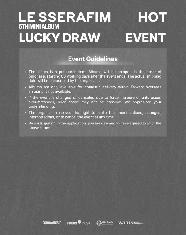 LE SSERAFIM | 5th Mini Album [ HOT ] LUCKY DRAW EVENT 