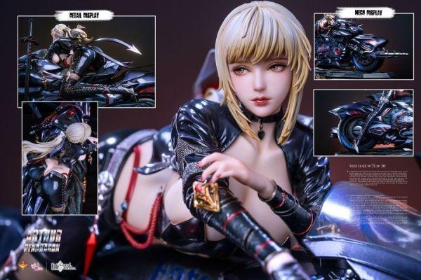 『海外現貨』DT&UME  Fate Fgo 摩托黑Saber 阿爾托莉雅 吾王 1/4五王共鳴 