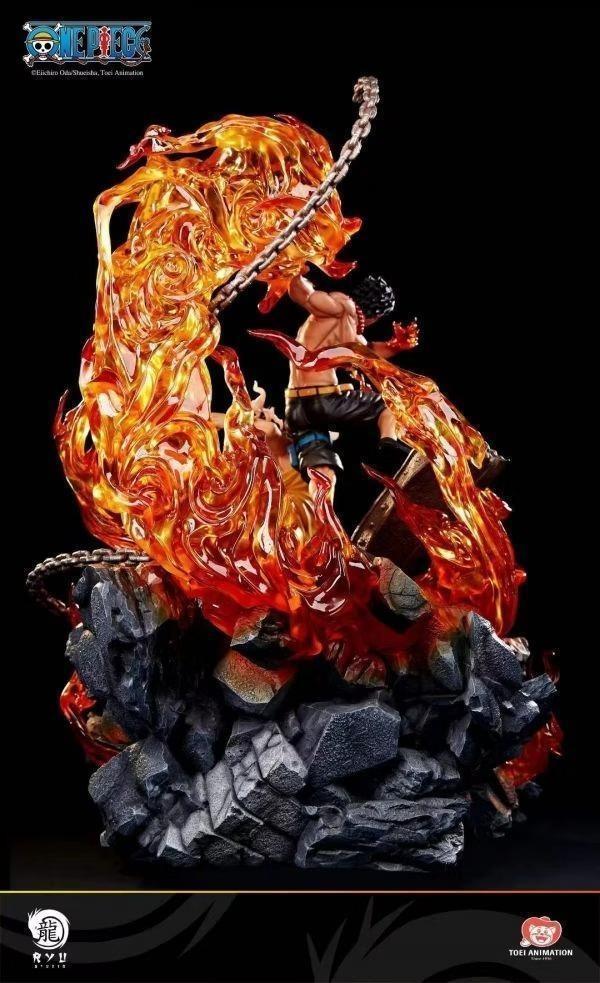 【台灣現貨】RYU  正版授權 魯夫&艾斯 頂上戰爭 拆擺無損展品 