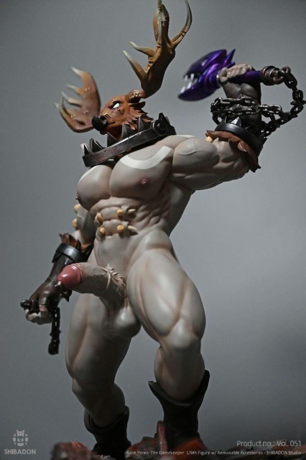 【台灣現貨-R18獸控男恥】柴丼設計 1/6 鹿頭Gamekeeper Bane Perez 遊樂場守衛 