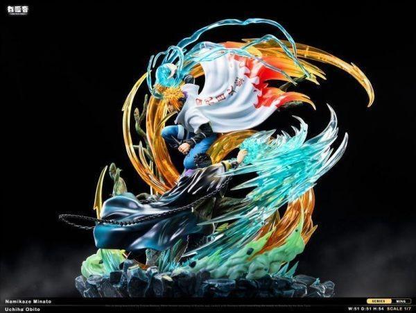【海外現貨】白噪音 首款火之意志 MING系列雕像 飛雷神二段 波風水門VS帶土 