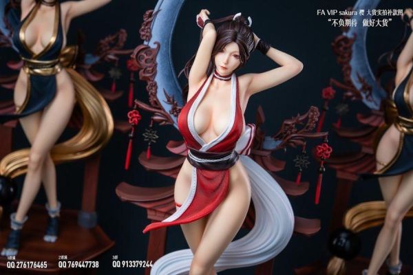 【台灣現貨】FA 不知火舞 櫻 SAKURA 紅戰鬥服 